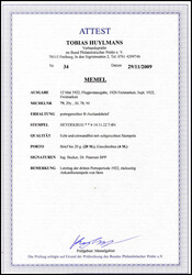 3 Mk. a. 60 C. mit vier weiteren Marken als portogerechte 24-Mk ...