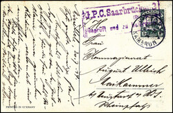 VICTORIA 24/7 14, klar auf tadelloser Bedarfskarte 5 Pfg. nach Dtld. ...