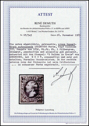 2. AUFLAGE, 4/6 1853, 1 Sgr. braunrot (brun rouge, Goebel 2d), ...