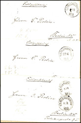 K.D.FELD-POSTSTATION No.2 31/3 bis 5/5 1903, sieben Feldpostbriefe ...
