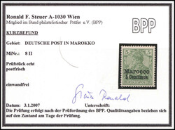 5 C., fetter Aufdruck, tadellos postfrisch, Fotobefund Steuer BPP. ...