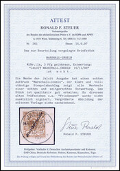 3 Pfg., tadelloses Exemplar mit ideal aufges. Stempel JALUIT ...