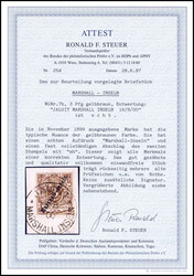 3 Pfg. lebhaftorangebraun, tadelloses Briefstück mit vorzüglich ...