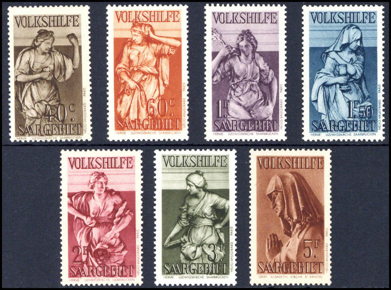 Volkshilfe, tadellos postfr. Serie. Katalogpreis: 280,-  ...