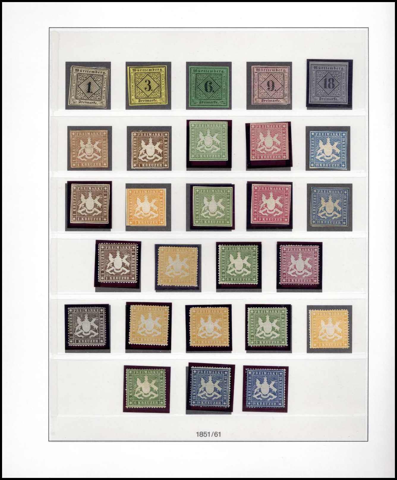 WÜRTTEMBERG - enorm inhaltsreiche Slg. der Kreuzer- und Pfennigzeit ...