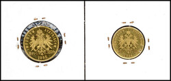 Haus Habsburg / Österreich-Ungarn: 4 Florin (10 Franken) sowie 8 ...