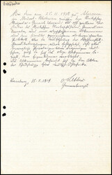 1918/19, Originalschreiben des Gouverneurs von Deutsch-Ostafrika, ...