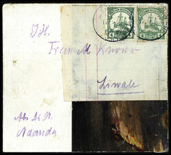 FELDPOSTSTATION (wohl "2") DEUTSCH-OSTAFRIKA 17/9 (17), zwei ...