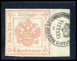 4775: Lombardy Venetia Newspaper Tax Stamps