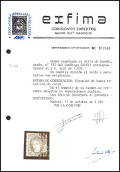 2 E., gestempeltes, farbfrisches Kabinettstück, Fotoattest Exfima. ...