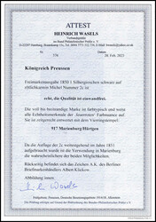 1 Sgr. feuerrot, Luxusstück in leuchtender Farbe und mit genau zentr ...