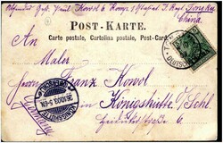 Inkrafttreten des deutsch-russischen Postvertrags 1.10.1903: TONGKU ...