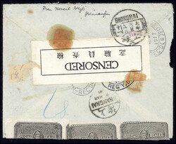 SCHANGHAI 12/1 17, klar auf Einschreibebrief 20 C. nach Berlin. ...