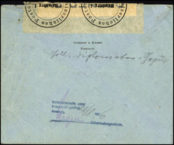 FUTSCHAU 9/4 16, auf Firmen-Vordruckbrief nach Hamburg. Im Transit ...