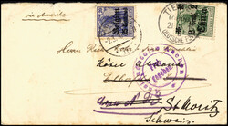 2 C. mit klarem Stempel TIENTSIN 21/2 15 auf Brief mit Leitvermerk ...