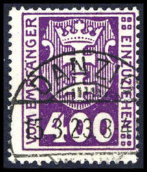 400 Pfg., tadelloses Exemplar mit zeitgerechter Entwertung durch ...