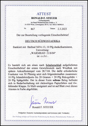 Sonderporto für Auflieferung nach Schalterschluß: 10 Pfg., fünf ...