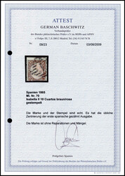 19 Cs. braun/rosa, farbfrisches und sauber gestempeltes ...