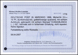10 C., tadellos gestplt., Fotobefund Jäschke-L.BPP. Katalogpreis: ...