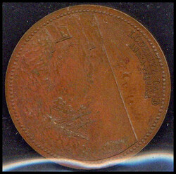 Südwestafrika; 1884, Bronze-Medaille "Lüderitz-Land, Angra Pequena" ...