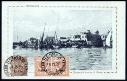 1 c u. 2x 2c, bildseitig frankiert auf Bildpostkarte zum ...