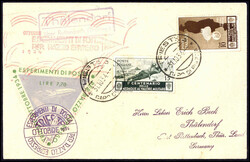 Raketenpost - Erstes Rakettenpostexperiment in Italien, Triest ...