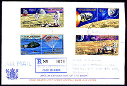 Apollo Flüge, tadellose Serie auf Ersttagsbrief nach Deutschland ...