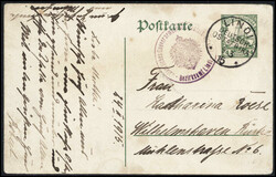 Belagerungspost: 4 H., Postkarte aus dem Rufiji-Delta, dem geheimen ...