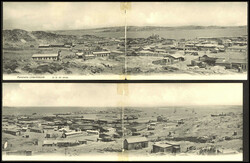 (1910), vierteilige Panorama-Klappkarte von Lüderitzbucht (in der ...