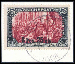 6,25 Pes., tadelloses Bfstk. mit Stempel SAFFI, sign. Bothe BPP. ...