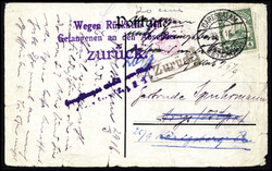 DARESSALAM 29/3 16, klar auf Postkarte 4 H. (starke Beförd.-Spuren) ...