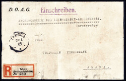 Liebesgaben-Sendung: TABORA 21/1 16, auf maschinengeschriebenem ...