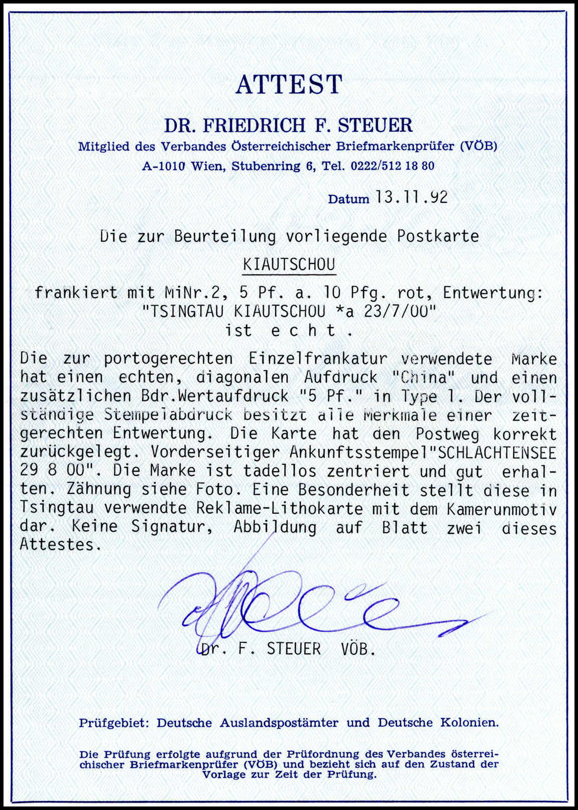 Image 2 for lot number 6623 for Württembergisches Auktionshaus 147th Auction