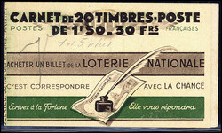 Montreuil-Bellay 1944: kpl. Markenheftchen mit vollständigem H-Blatt ...