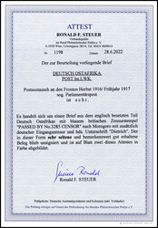 Postaustausch an den Fronten Winter 1916/Frühjahr 1917: sogenannter ...