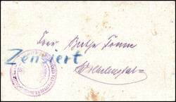 (1917), "Kaiserliche Schutztruppe für Deutsch-Ostafrika", violettes ...