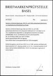 5 s. a. 5 Mk., Abart: kopfstehende Währungsbezeichnung "s", ...