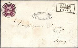 1 Sgr., tiefste Nuance dieser Marke, breit- bis überrandiges ...