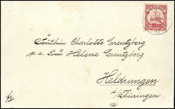 ANGAUR 17/6 12, klar auf tadellosem Bedarfsbrief 10 Pfg. nach ...