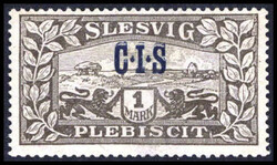 1 Mk. dunkelbraun, Abart: Doppelaufdruck, tadellos ungebr. Exemplar ...