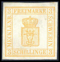 3 Sch., Plattenfehler IV, ungebr. Prachtstück o.G. Katalogpreis: 260 ...