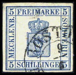 5 Sch., Plattenfehler II, breitrandiges Exemplar mit klarem K2 ...