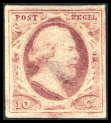 10 C., breitrandiges, ungebr. Luxusstück mit vollem Originalgummi, ...