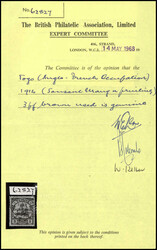 3 Pfg., tadelloses, sauber gestplt. Exemplar dieser seltenen Marke, ...