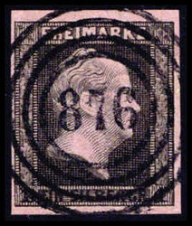 1 Sgr., wundervolles Luxusstück mit ideal aufges. Stempel "876" ...