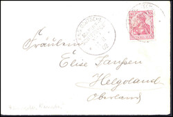 MSP No.1 ("Vineta") 14/11 02, auf Brief Germania 10 Pfg. nach ...