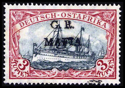 3 R., Aufdruck schwarz, tadellos ungebrauchtes Exemplar mit vollem ...