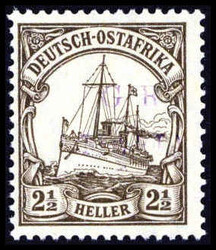 2½ H., Aufdruck violett, tadellos postfrisch, Kopie von Fotoattest ...