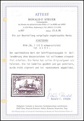 1½ $, tadellos ungebraucht in perfekter Zähnung und Zentrierung, ...