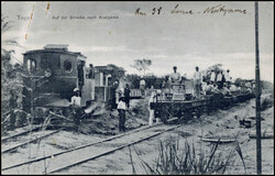 (1910), zwei Foto-Ansichtskarten zum Thema Togo-Eisenbahn.  ...